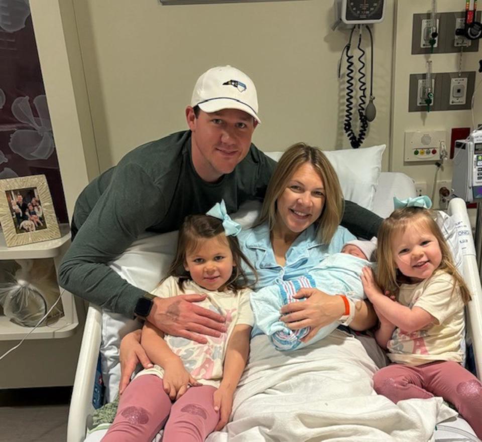 PHOTO: Daniel Lesinski Jr. and Heidi Lesinski are now parents of three – daughters L and L and son Daniel Lesinski III. (Daniel Lesinski Jr. )