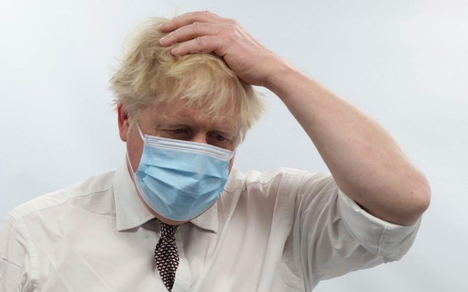 Boris Johnson on a visit to Finchley Memorial Hospital last week - Ian Vogler/Pool/Daily Mirror