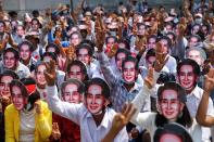 Protest against the military coup in Yangon