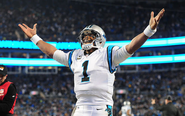 Cam Newton's final QB rank matched his jersey number in '15. (Getty)