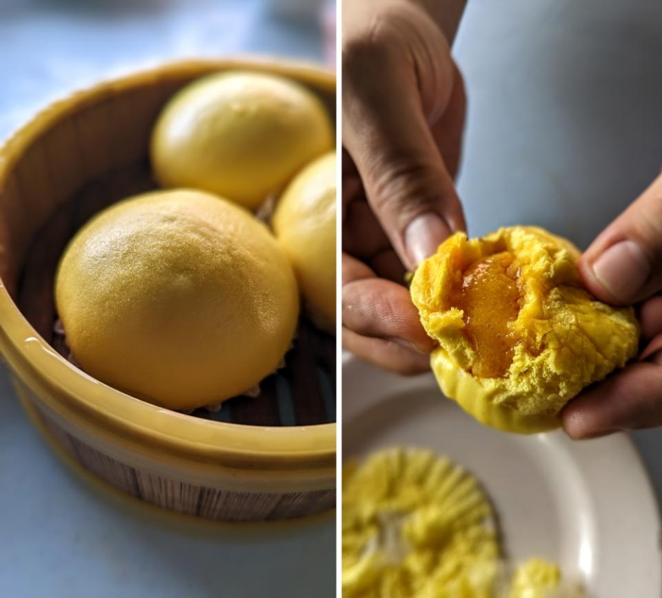 The Golden Custard Buns here need to drop that skincare routine/ Delightful ooze that makes you ooze with delight.