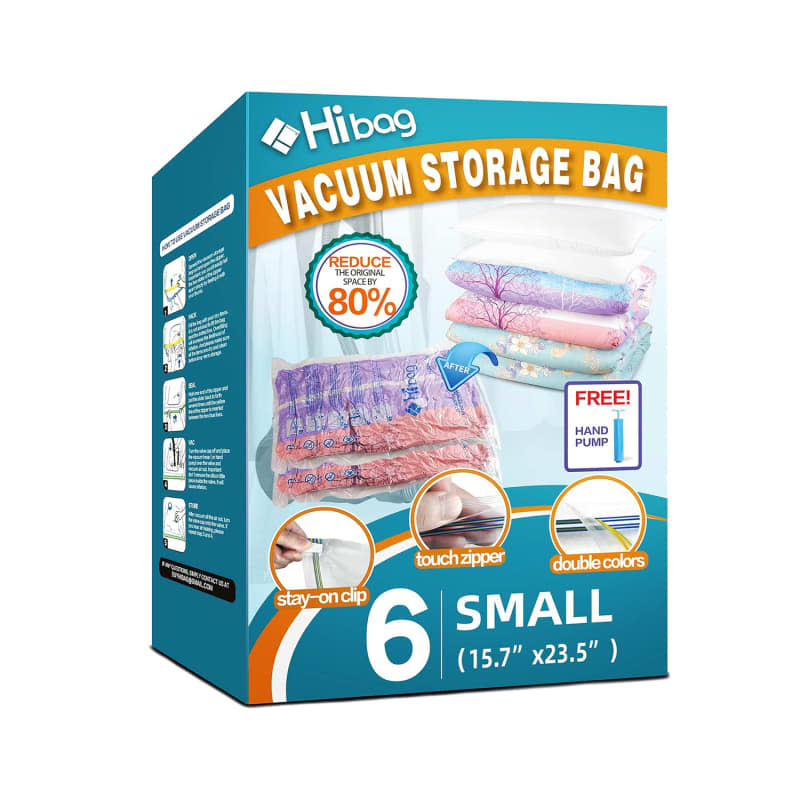 6 Pack Vacuum Storage Bags for Clothes