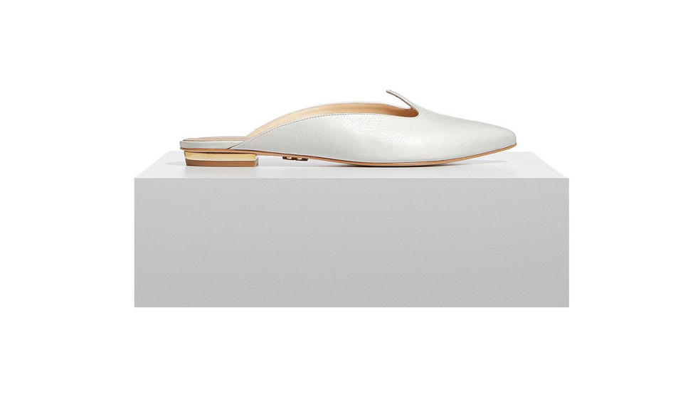 <p>Zvelle Rayna Mules, $325, <a rel="nofollow noopener" href="https://www.zvelle.com/products/raynamules-white" target="_blank" data-ylk="slk:zvelle.com;elm:context_link;itc:0;sec:content-canvas" class="link "> zvelle.com</a> </p>