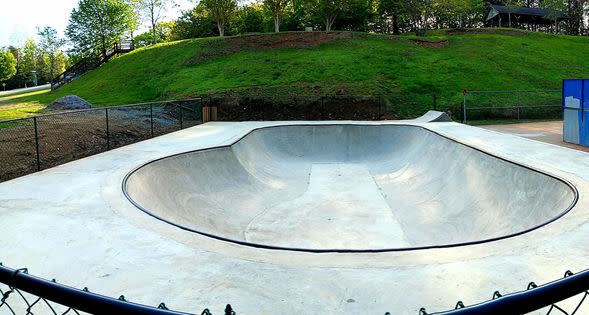 New four foot bowl at the Rocky Mount Skate Park in Franklin County (Photo Courtesy: Franklin County Parks and Recreation)