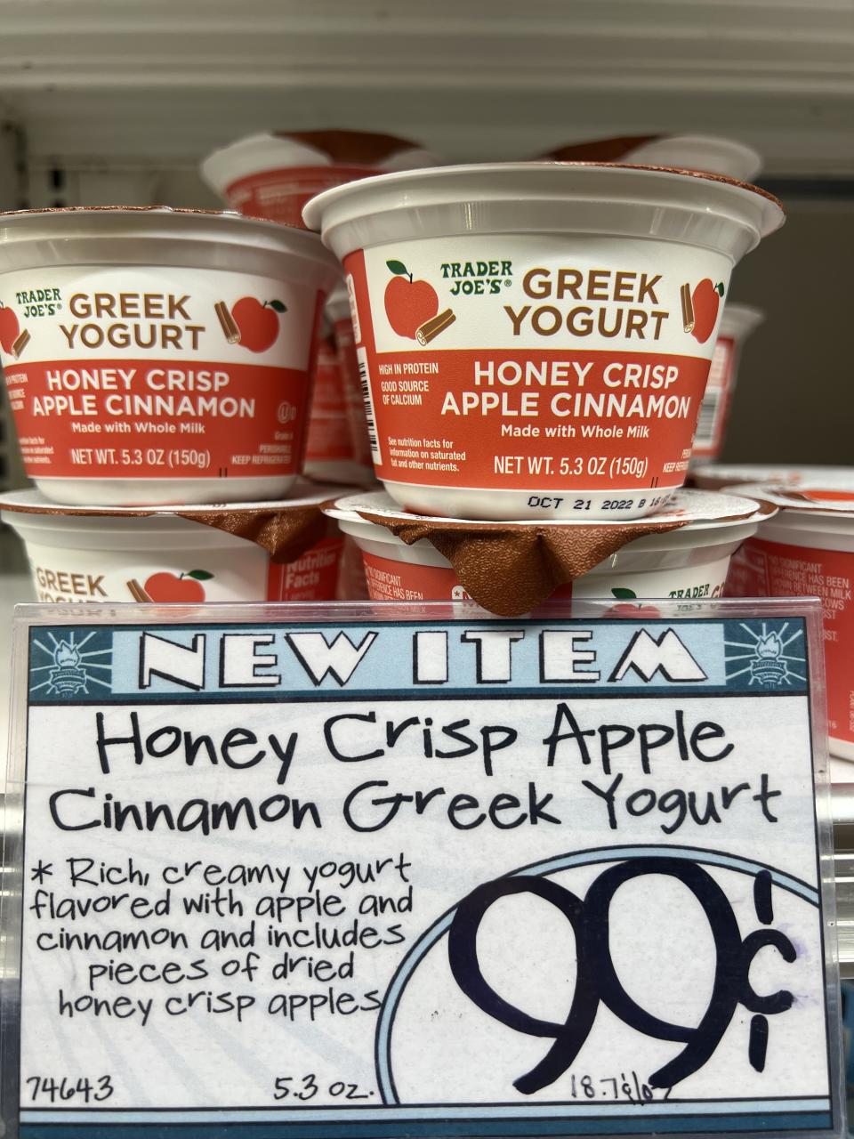 Honey Crisp Apple Cinnamon Greek Yogurt