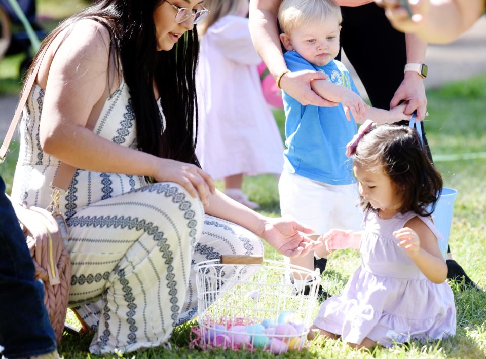 More than a thousand people came out to the American Rose Center for the Easter Egg Hunt and Ladybug Release event Saturday, April 9, 2022.