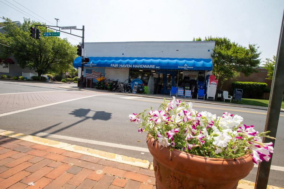 Exterior of Fair Haven Hardware, which is celebrating its 70th anniversary, in Fair Haven, NJ Thursday, May 18, 2023. 