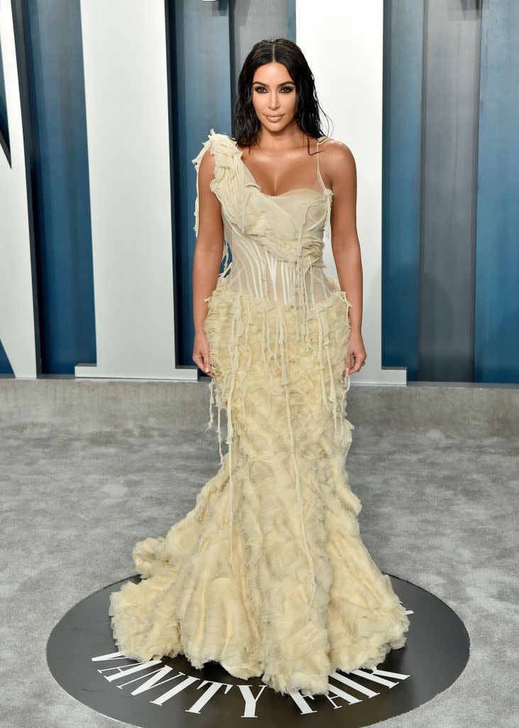 Kim Kardashian at the Vanity Fair Oscars After Party, 2020