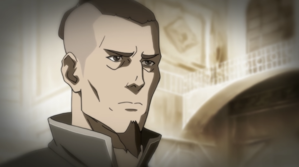 An older Sokka in legend of korra