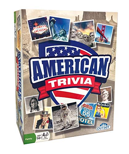 Outset Media American Trivia Game (Amazon Exclusive) – 5 Categories to Choose from and 1,000 Questions – for Ages 14 and up