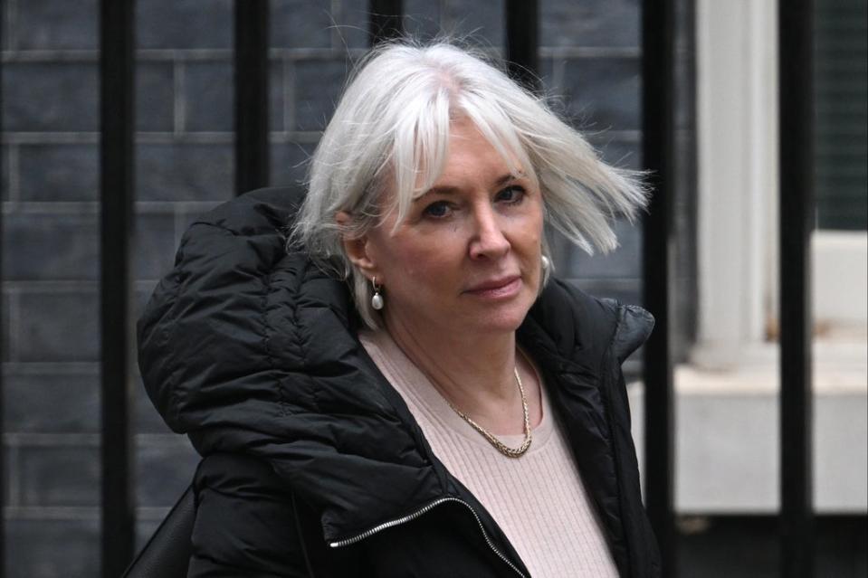 Breaking tradition: Nadine Dorries leaving Downing Street (Getty Images)