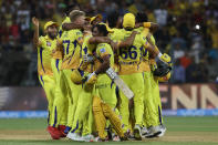 <p>Chennai become the first team to beat a particular opposition four times in an IPL season. They defeated Hyderabad four times in IPL 2018 </p>