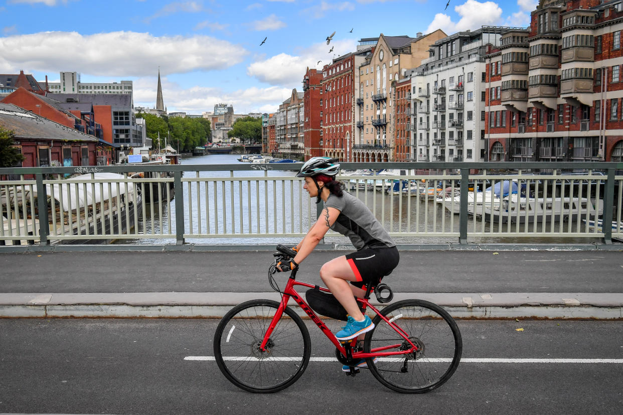 The government is encouraging people to cycle more. (PA)