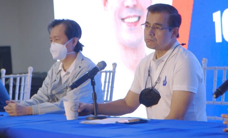 Manila Mayor Francisco "Isko" Domagoso attends a news conference in Manila