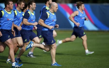 Rugby Union - Australia Training - The Lensbury Hotel, Teddington, Middlesex - 27/10/15 Australia's Stephen Moore during training Action Images via Reuters / Peter Cziborra Livepic