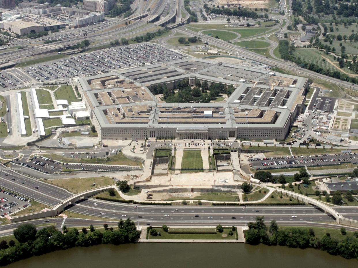 The U.S. Pentagon, seen here on June 15, 2005, was one of the sites a Russian jet was said to have flown over: Jason Reed/Reuters