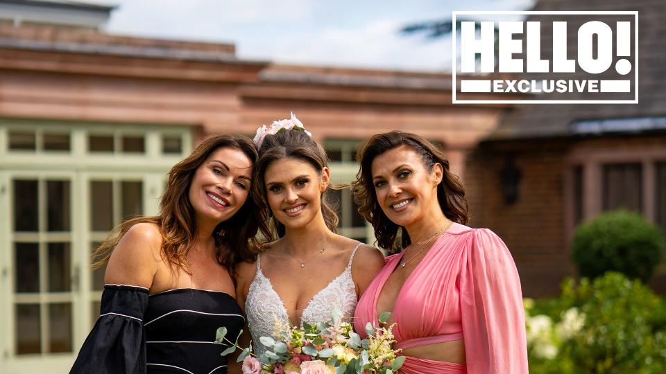 Kym Marsh poses with her daughter, bride Emilie Cunliffe