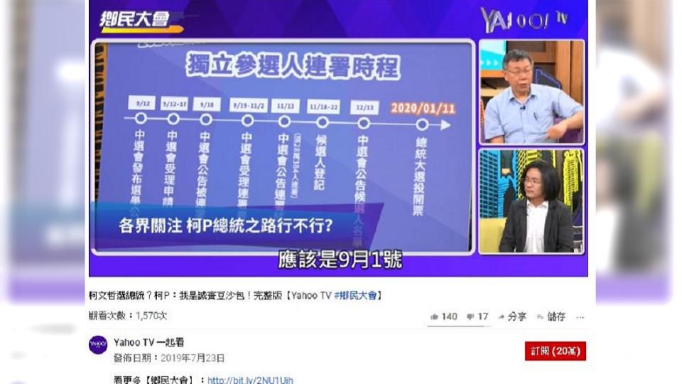 圖／翻攝自Yahoo TV 一起看 youtube頻道