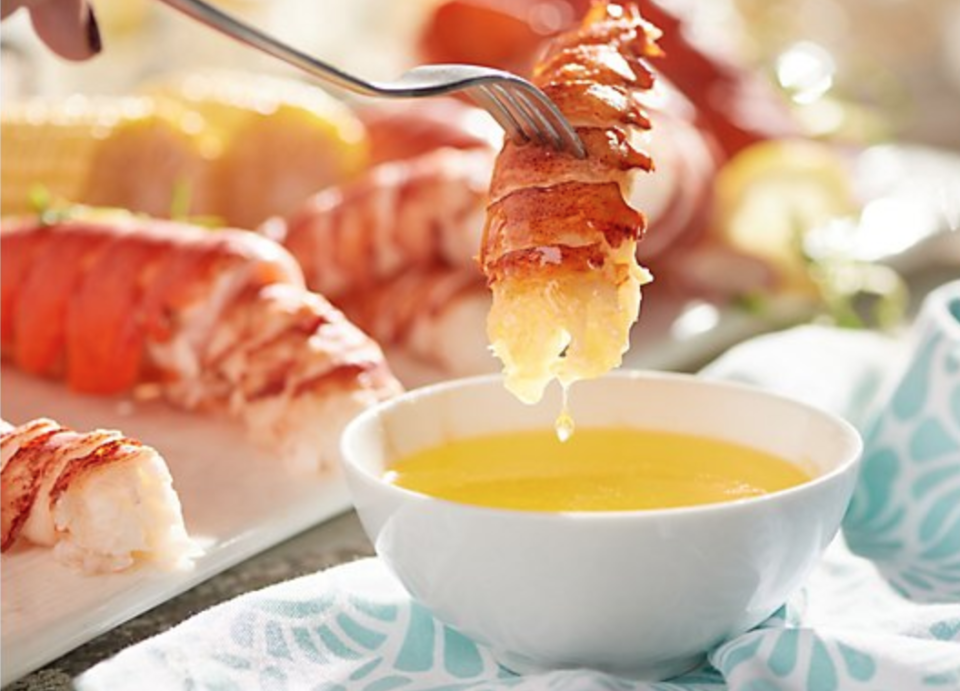 What's for dinner? Maine lobster tails dripping with butter. (Photo: QVC)