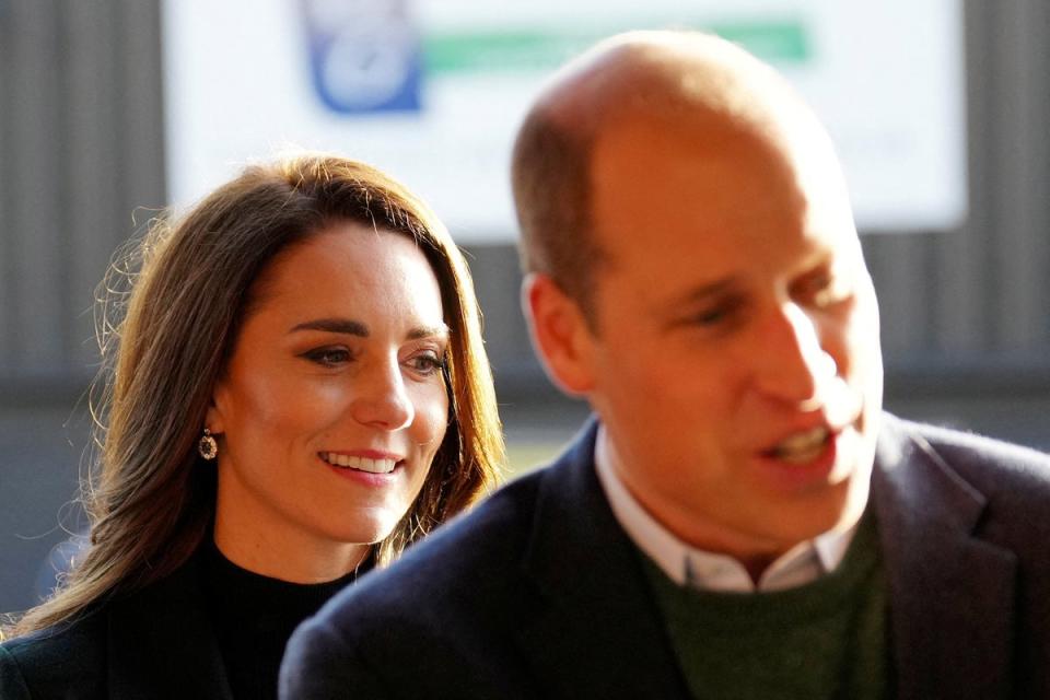 Kate Middleton said the diagnosis had come as a ‘huge shock’ as she and Prince William looked to process and manage the news (Reuters)