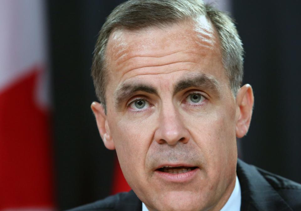 Bank of Canada Governor Mark Carney speaks at a news conference in Ottawa, Ontario, Monday Nov. 26, 2012. Carney will become head of the Bank of England next summer. (AP Photo/The Canadian Press, Fred Chartrand)