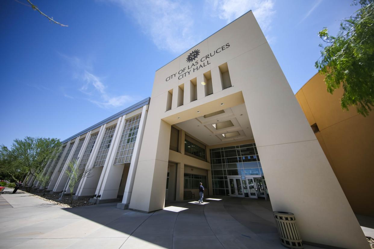 Las Cruces City Hall is pictured on Wednesday, May 5, 2021.