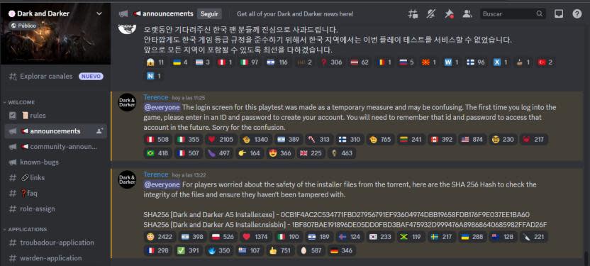 El servidor de Discord de Dark and Darker tendrá todas las actualizaciones de la alpha