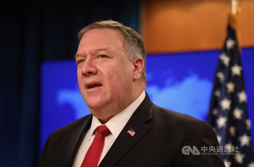 前美國國務卿龐培歐（Mike Pompeo）。（中央社／檔案照片）