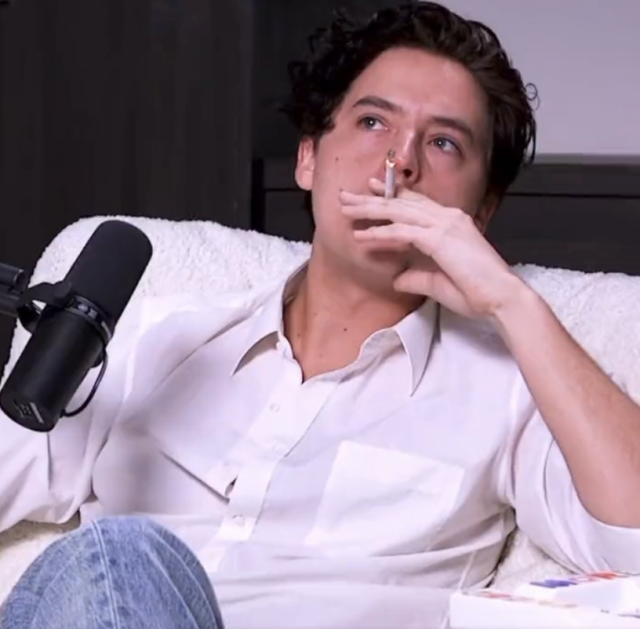 Cole Sprouse Trolled For Smoking Inside During Podcast Interview