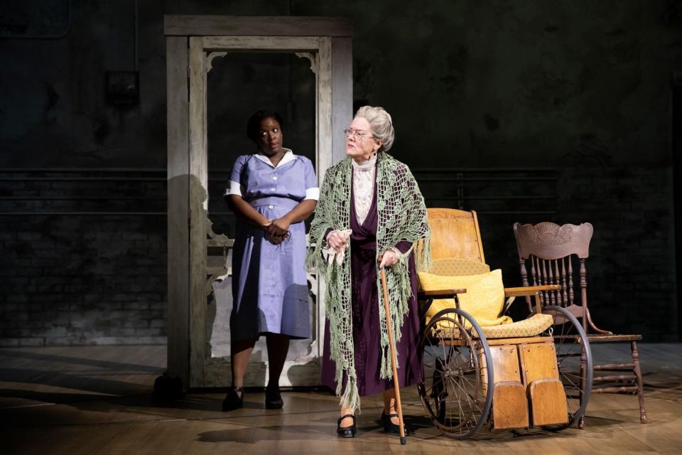 (From left to right): Dorcas Sowunmi and Mary Badham (“Mrs. Henry Dubose”) in "Harper Lee's To Kill a Mockingbird."