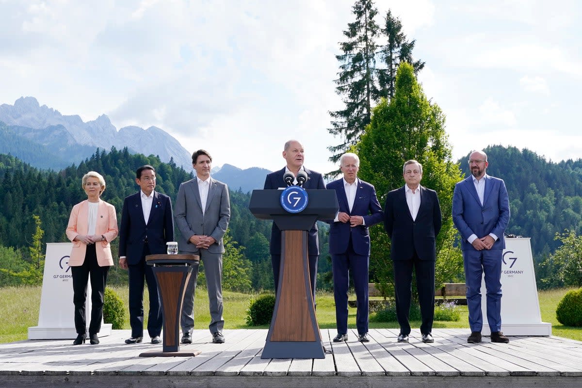 APTOPIX Germany G7 Summit (Copyright 2022 The Associated Press. All rights reserved.)