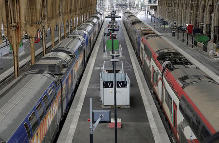 A general view shows Nice railway station on the second day of a nationwide strike by French SNCF railway workers in Nice, France, April 4, 2018. REUTERS/Eric Gaillard