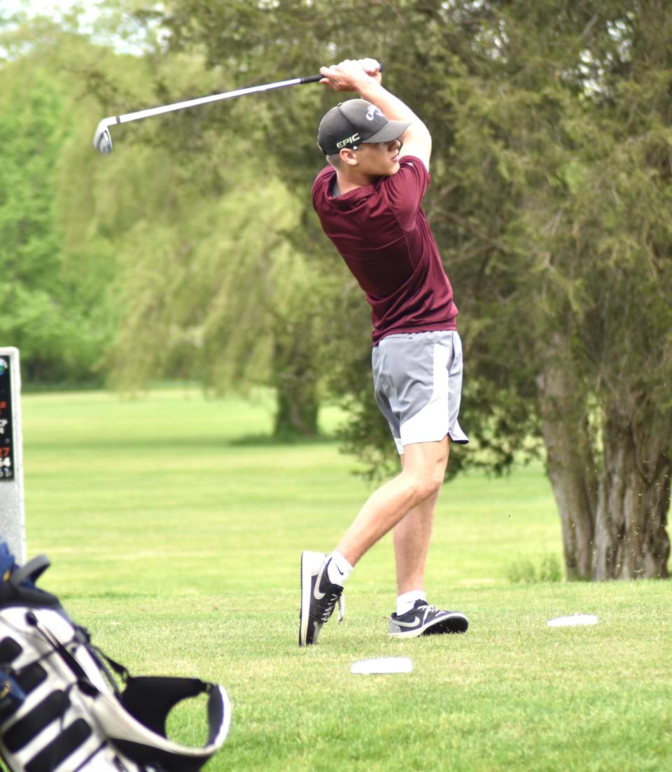 Union City's Landyn Crance earned medalist honors at the fifth Big 8 golf Jamboree of the season, shooting a one under par 35 at Turtle Creek Golf Course