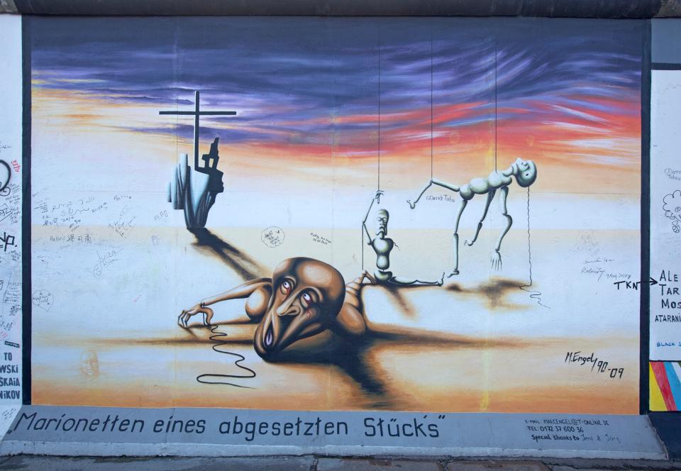 Berlin Wall artwork - getty