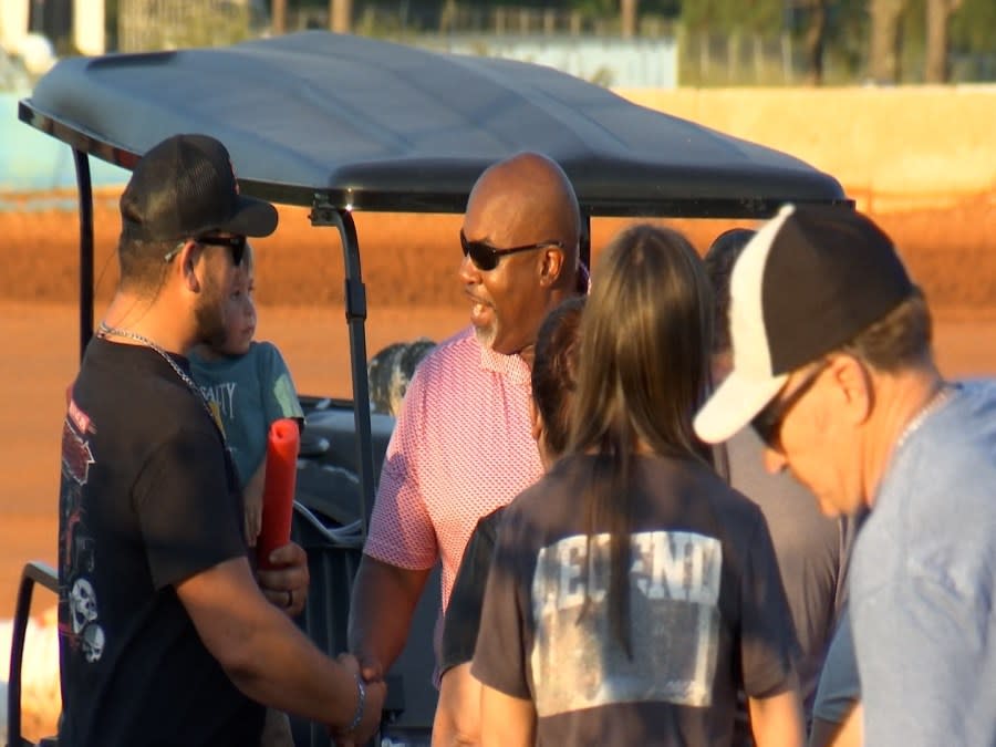 NC Lt. Gov. Mark Robinson speaks to supporters in Fayetteville amid