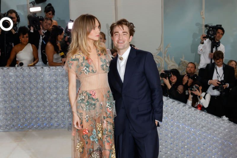 Suki Waterhouse confirmed she is expecting her first child with Robert Pattinson. File Photo by John Angelillo/UPI