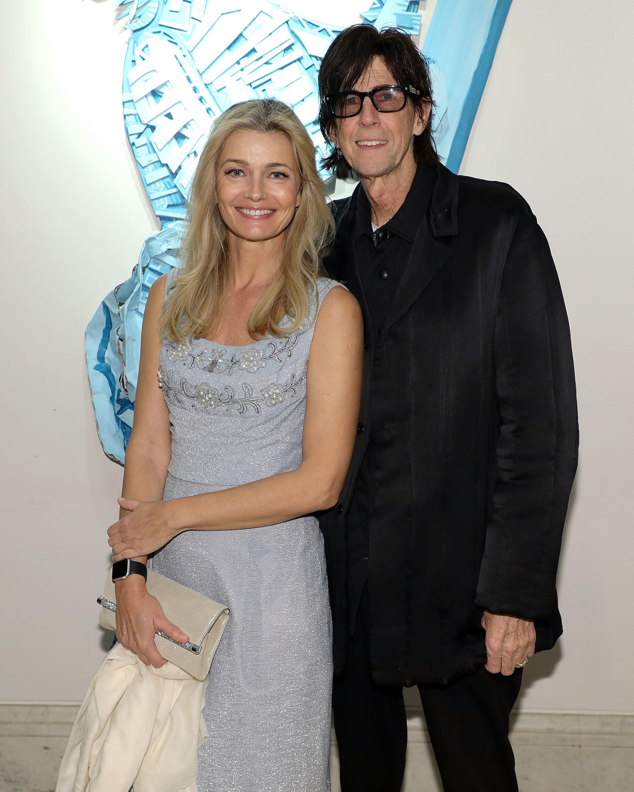 NEW YORK, NY - MAY 11:  Paulina Porzikova and Ric Ocasek attend the first annual Art Students League Of NY [STartUP] Gala at Art Students League on May 11, 2018 in New York City.  (Photo by Taylor Hill/Getty Images for The Art Students League of New York)