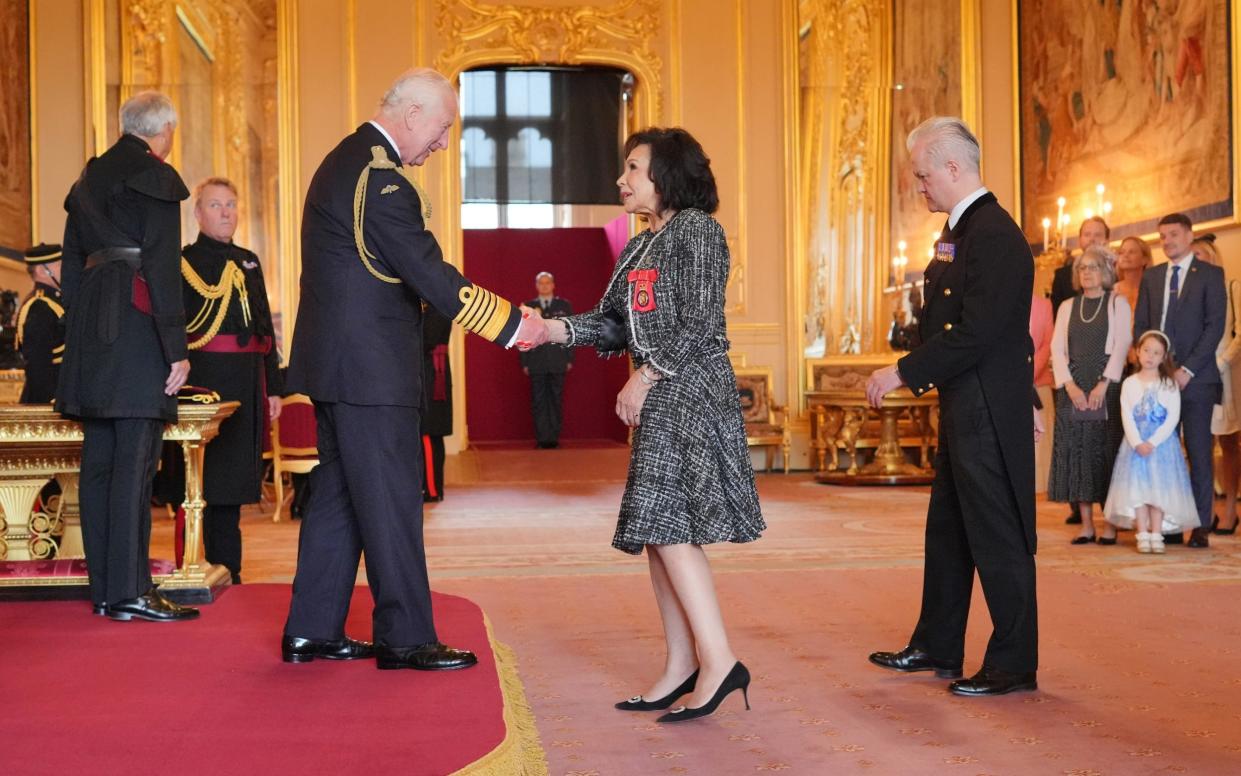 Dame Bassey is made a Companion of Honour by King Charles III