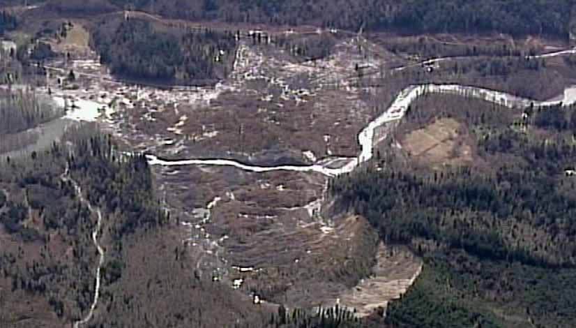 March 31, 2014: Chopper 7 was over the Oso landslide and the ongoing search for victims.