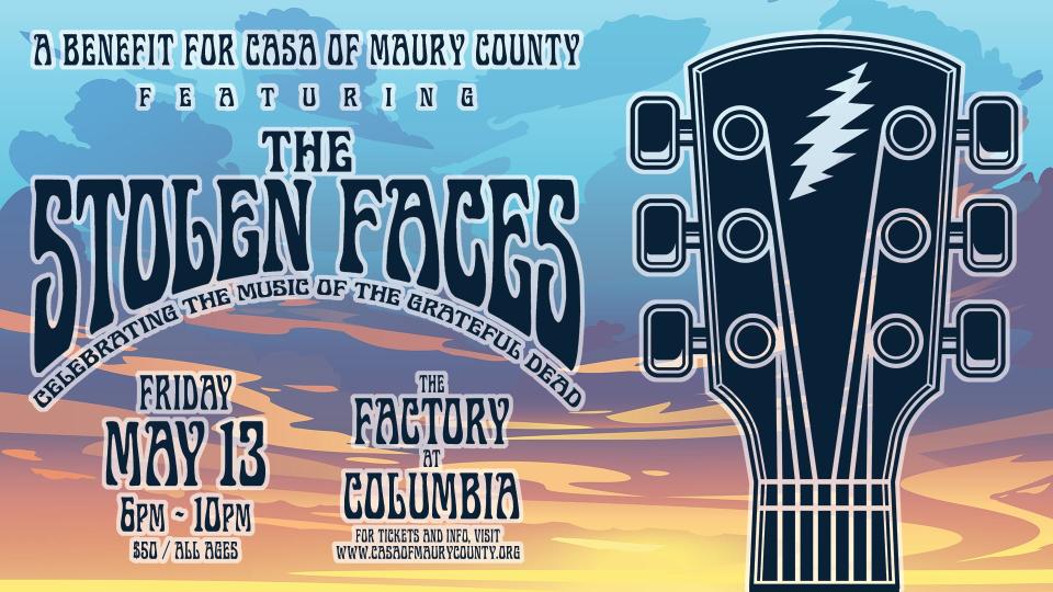 The Stolen Faces will perform at a special benefit concert at The Factory of Columbia on Friday, with proceeds being donated to CASA of Maury County.