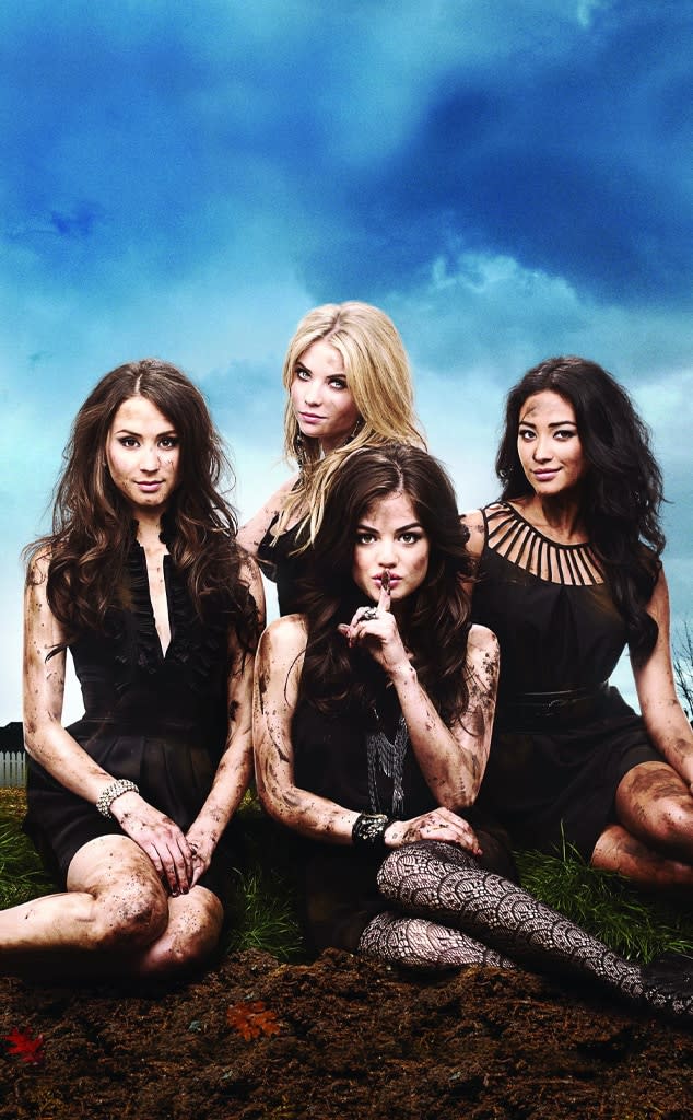 <p>10. <em>PLL</em>'s theme song—"Secret" by The Pierces—was suggested by Benson after she discovered it while filming the pilot. As Bellisario recalled to Benson, "You were like, 'I want to show it to Marlene because I really think it could be a great theme song.'"</p> <p>11. Aria's iconic shush pose in the first promos "was actually a spur-of-the-moment idea that happened to make the final cut," Hale revealed to <em>Cosmo</em>. She once tweeted her issue with the move, writing, "Hey has anyone noticed how my finger isn't centered when I am 'shhing' the camera in the intro? Yeah, it annoys me too."</p> <p>12. The first photoshoot featuring the four main stars covered in dirt in a graveyard was so memorable that "many people thought the show was called <em>Dirty Little Liars</em>" during the first season, according to King.</p>