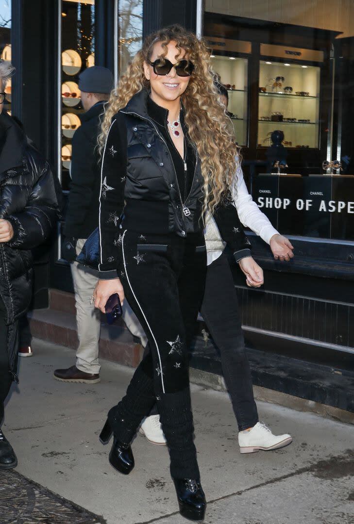 Mariah Carey, de compras en Aspen