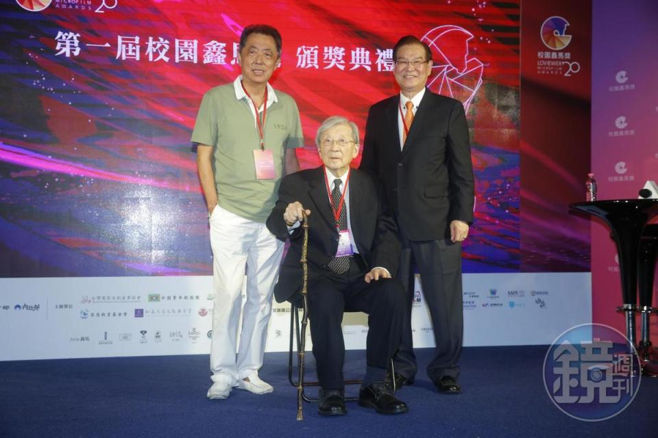 已高齡90歲的資深導演李行也在朱延平及陳志寬的陪同下，為年輕學子們的電影夢加油打氣。
