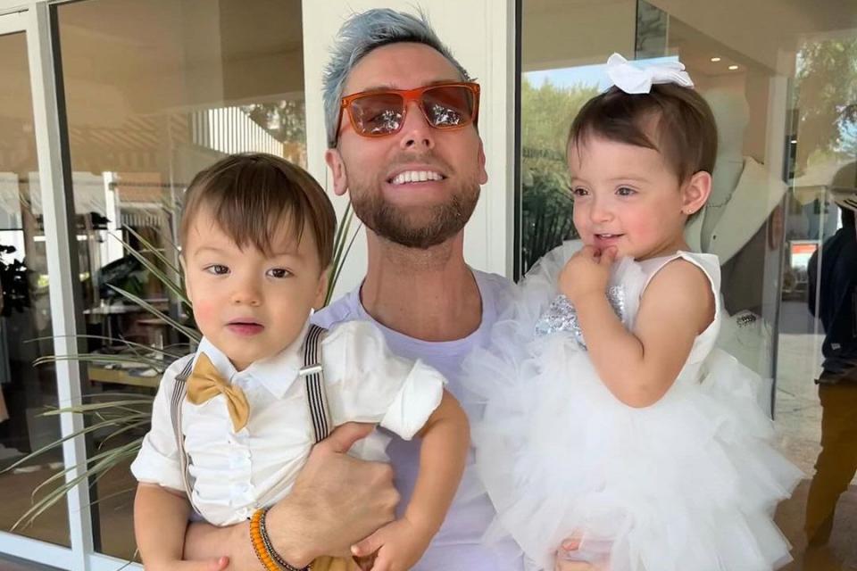 <p>Lance Bass/Instagram</p> Lance Bass and twins Alexander and Violet