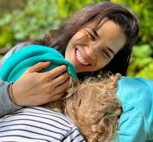 America Ferrera/Instagram America Ferrera takes a photo with her kids, Sebastian and Lucia