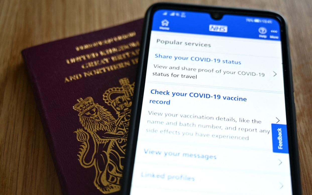 Children between the age of 12-15 are unable to prove their vaccine status on the NHS Covid app - JUSTIN TALLIS 