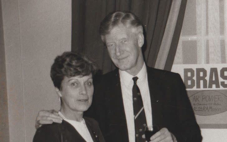 Tony Mason with his wife Margaret at the launch of one of his books