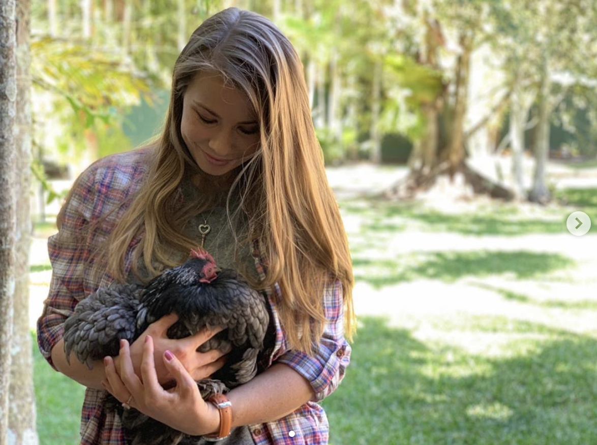 Bindi Irwin is mourning the loss of one of her family's favourite pets. Photo: Instagram/bindisueirwin/