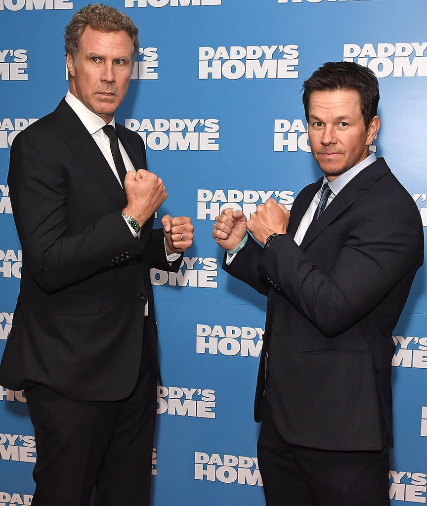 <p>The comedy about reunites Walhberg with his<i> Other Guys</i> costar Will Ferrell. Wahlberg posed with the funnyman at the premiere in London on December 9, 2015. (Photo: Dave Benett/WireImage)<br></p>