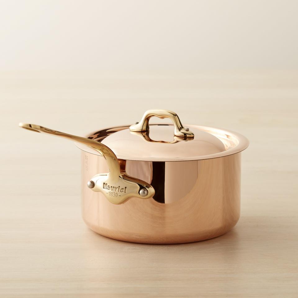 Mauviel copper saucepan; $200. williams-sonoma.com